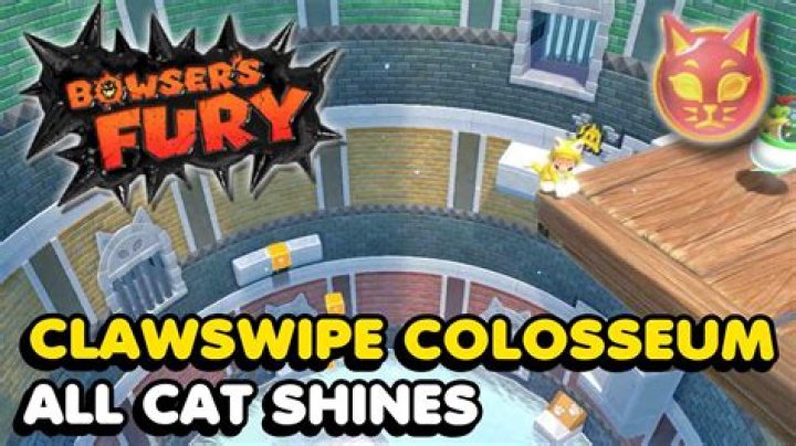All Clawswipe Colosseum Cat Shine Shards locations in Bowser's Fury
