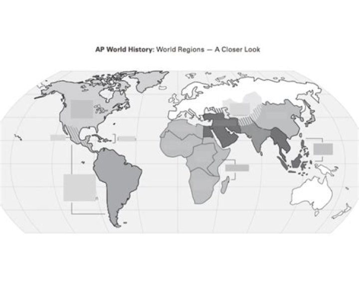 AP World History Regions Map — Printable Worksheet