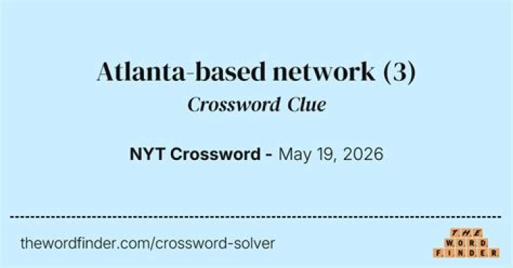 Atlanta-based network Crossword Clue