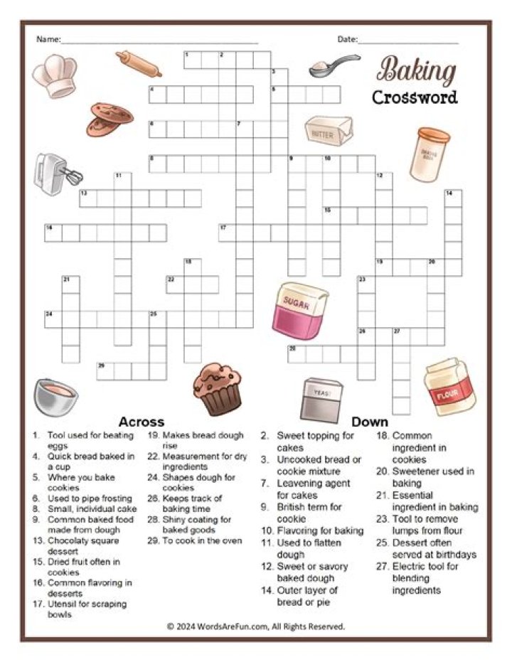 Bakery workers Crossword Clue and Answer