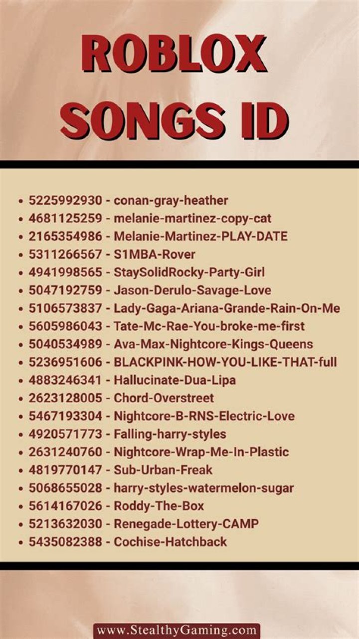 Best Roblox Song ID Codes