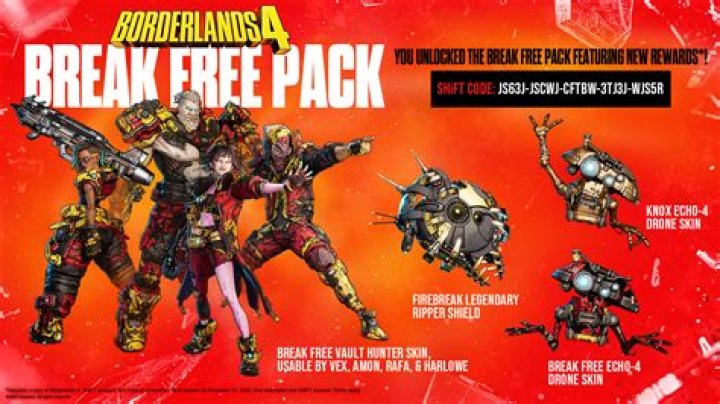 Borderlands 3 Diamond Key Shift Code & Cosmetic Pack Reward