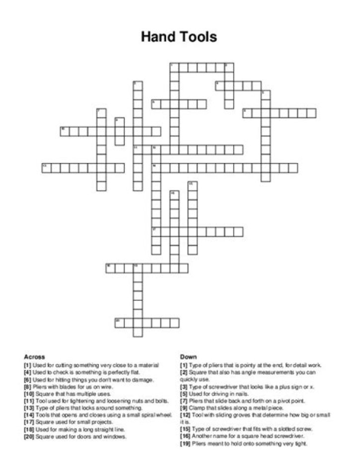 Bow-shaped woodworking tool Crossword Clue