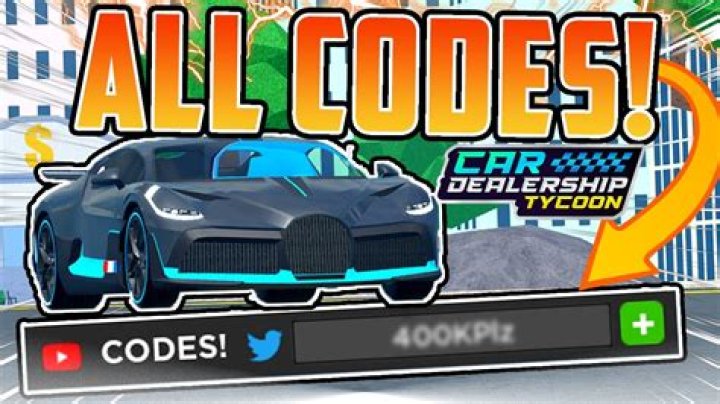 Car Dealership Tycoon Codes Roblox (June 2022)