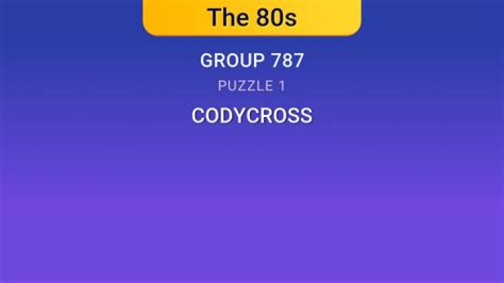 CodyCross The 80s Group 798-Puzzle 2 Answers • Game Solver