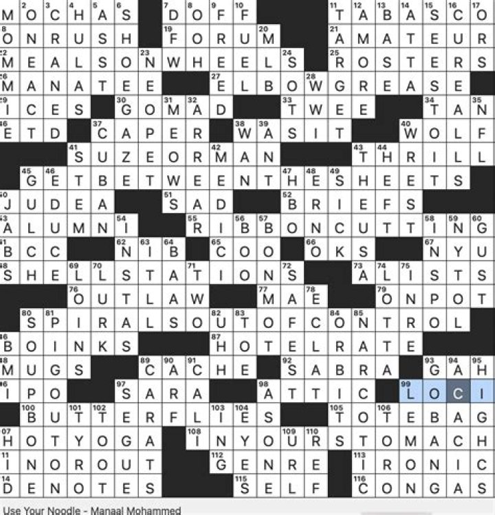 Cookbook for rotelle lovers? crossword clue answer