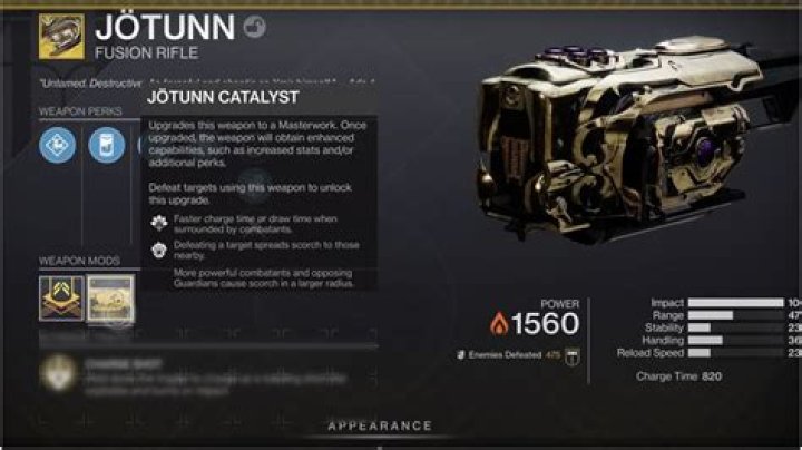 Destiny 2: What the Jotunn Catalyst does & how to get it