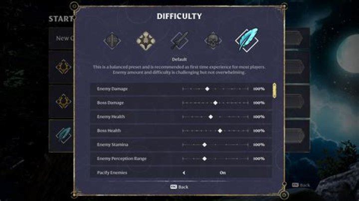 Difficulty Settings (Including Custom Mode)
