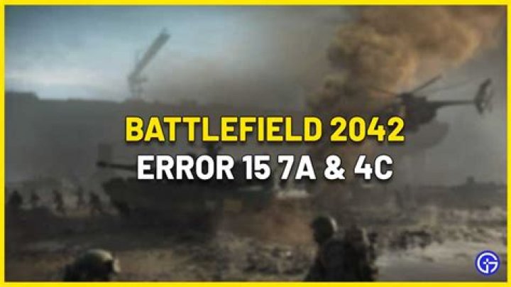 Fix Battlefield 2042 Error Code 15 7A & 4C