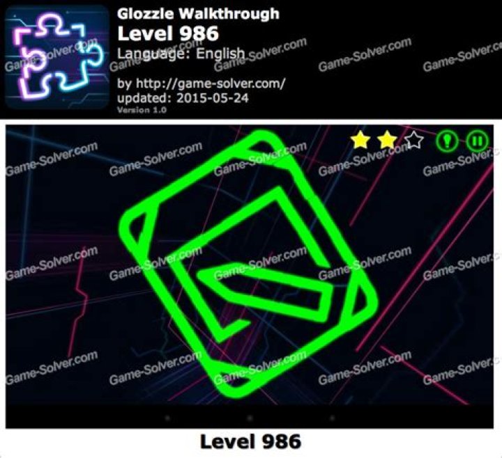 Glozzle Level 950 • Game Solver