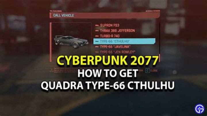 How To Get Quadra Type-66 CTHULHU Car For Free