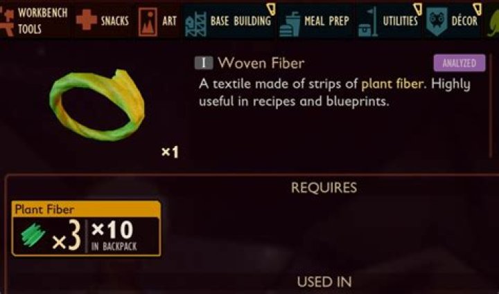 How to make Woven Fiber in Grounded