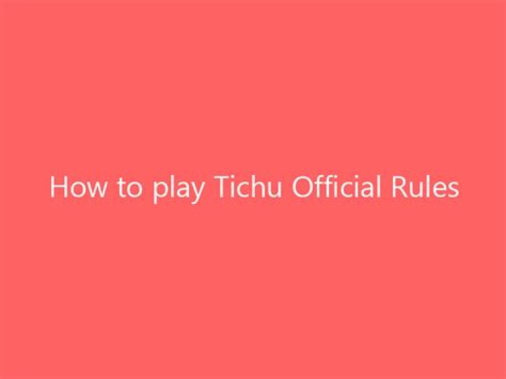 How to play Tichu | Official Rules