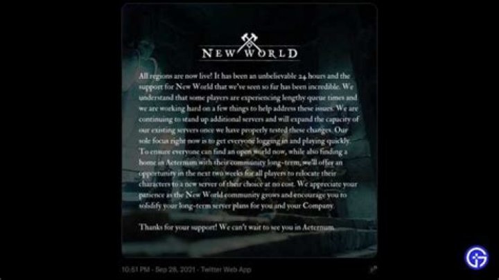 How To Transfer New World Server Characters?