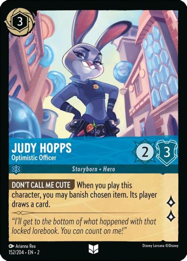 Judy Hopps - Optimistic Officer | Rise of the Floodborn (Cold Foil)