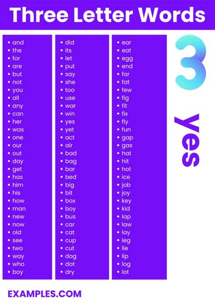 List of 3 Letter Words Ending With 'ts'