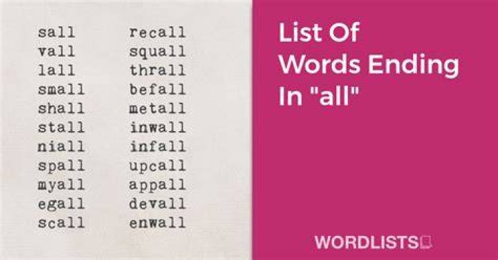 List of Words Ending With 'heil'