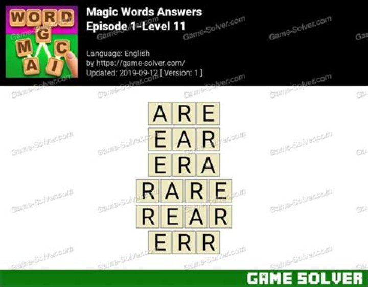 Magic Words Episode 81-Level 1213 • Game Solver