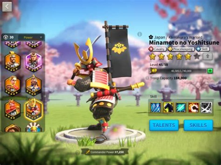 Minamoto no Yoshitsune - Rise of Kingdoms Tips and Walkthrough