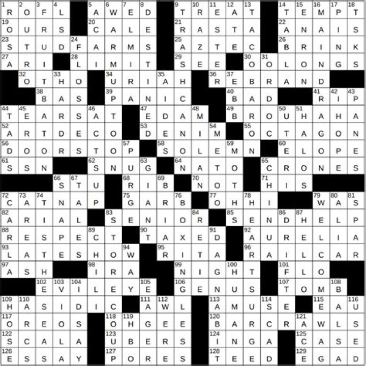 Nashville awards org. Crossword Clue