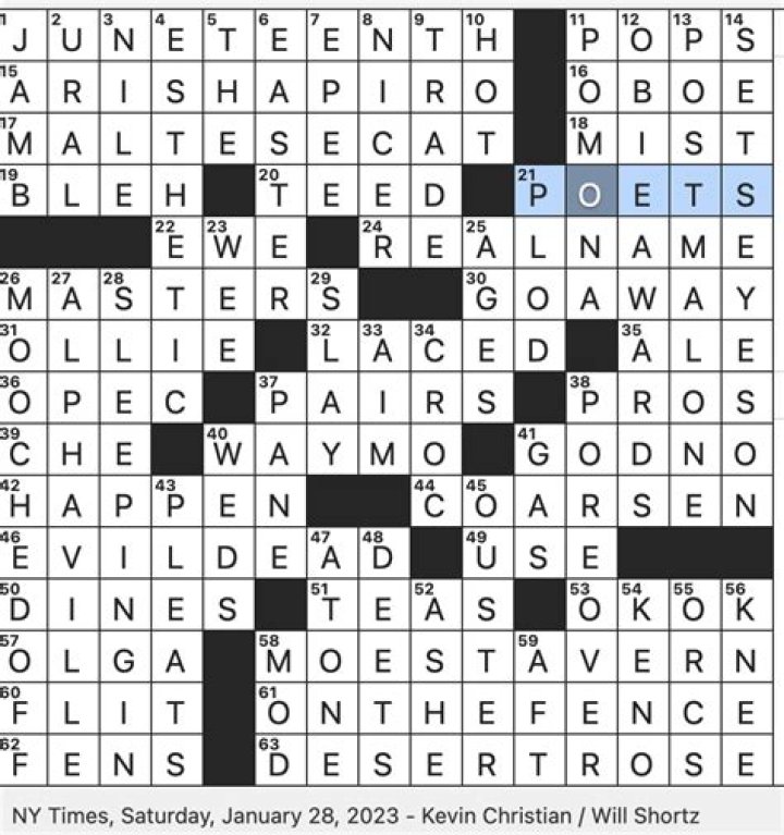 One of two for six of VIII? Crossword Clue