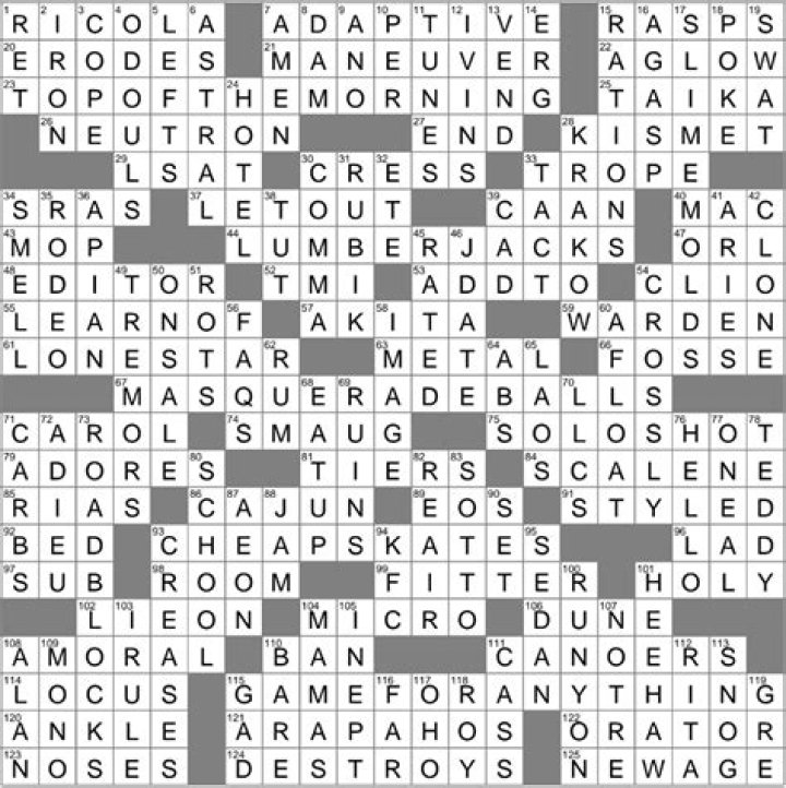 Onion's relative crossword clue answer