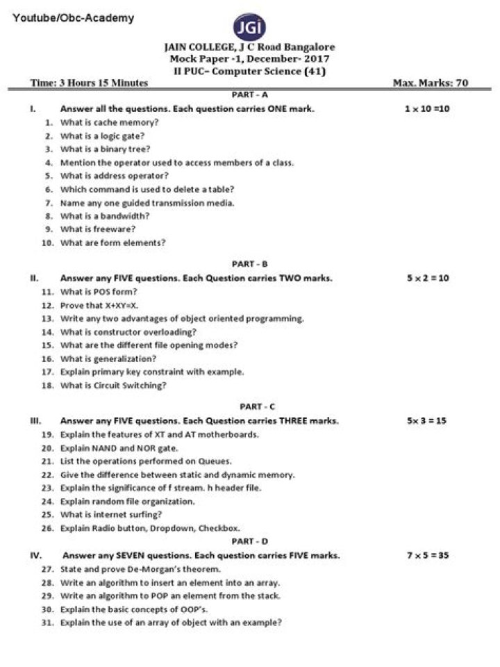 PCM SP Quiz