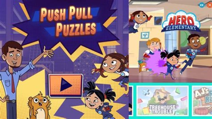 Push Pull Puzzles - Hero Elementary Games
