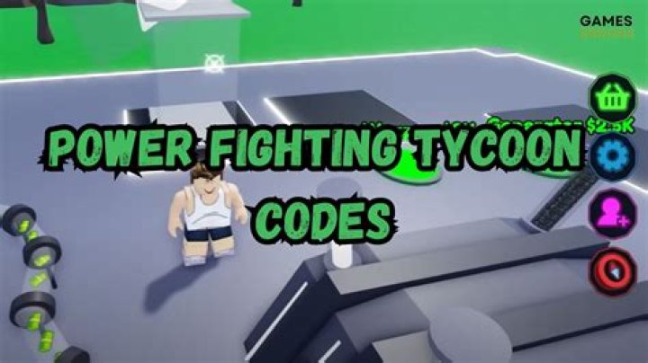 Roblox Power Fighting Tycoon Codes (June 2022)