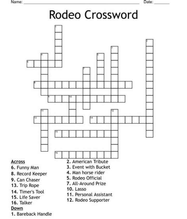 Rodeo ring? Crossword Clue