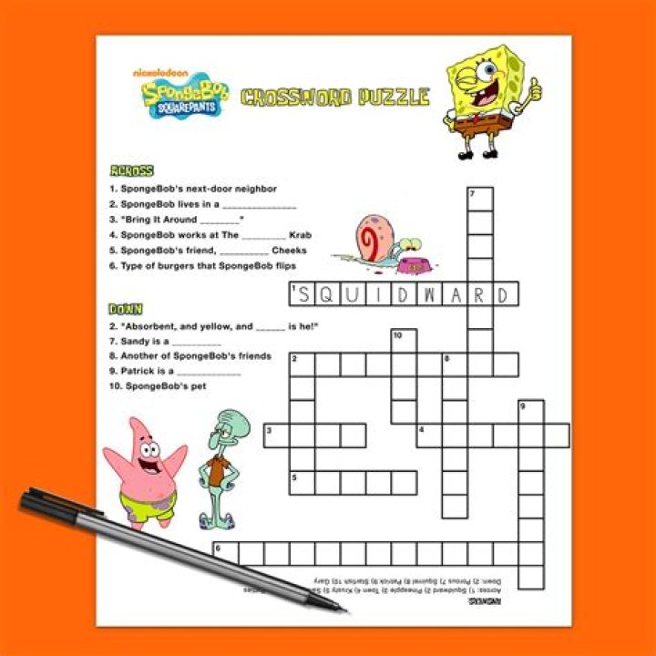 Slow sea creature like Patrick from "SpongeBob SquarePants" crossword clue answer