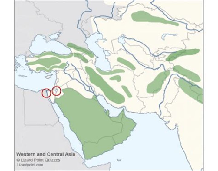 Southwest Asia Mountains and Desert Map Quiz
