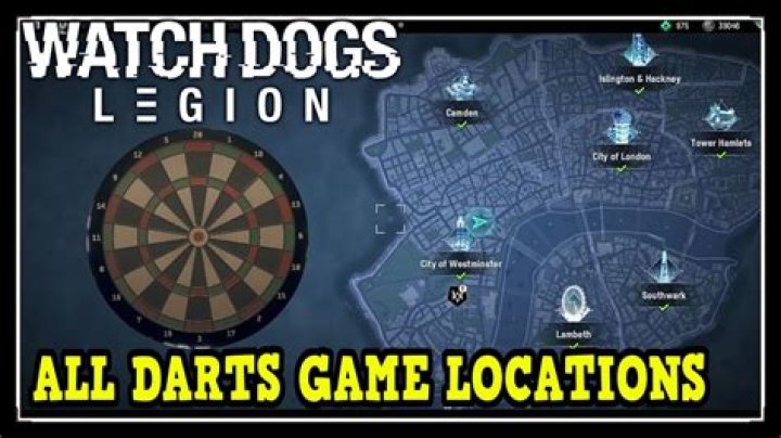 Watch Dogs: Legion : All Darts Game Locations