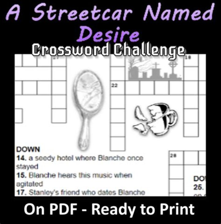 When Blanche meets Stanley in “A Streetcar Named Desire” crossword clue answer