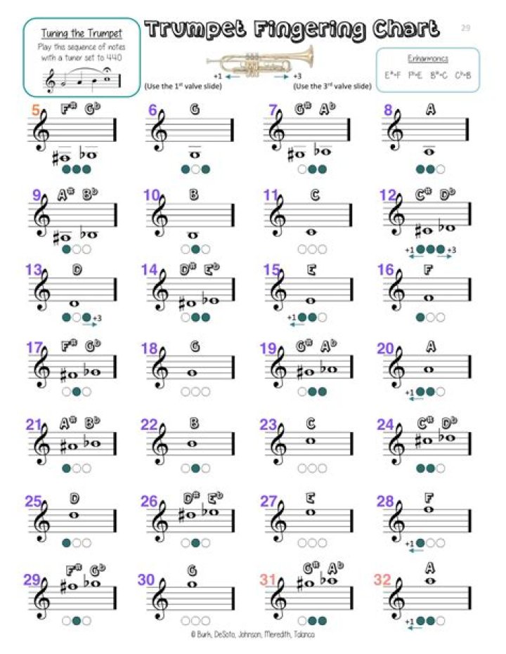 Which trumpet has the correct fingering? Quiz
