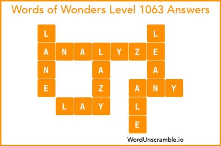 Word Connect Level 1063 Answers • Game Solver