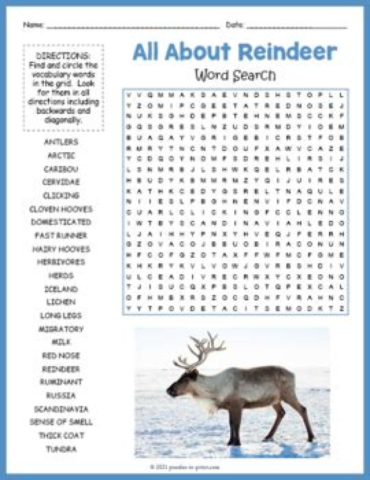 Word Search Pro Reindeer - Puzzle 36 Answers • Game Solver