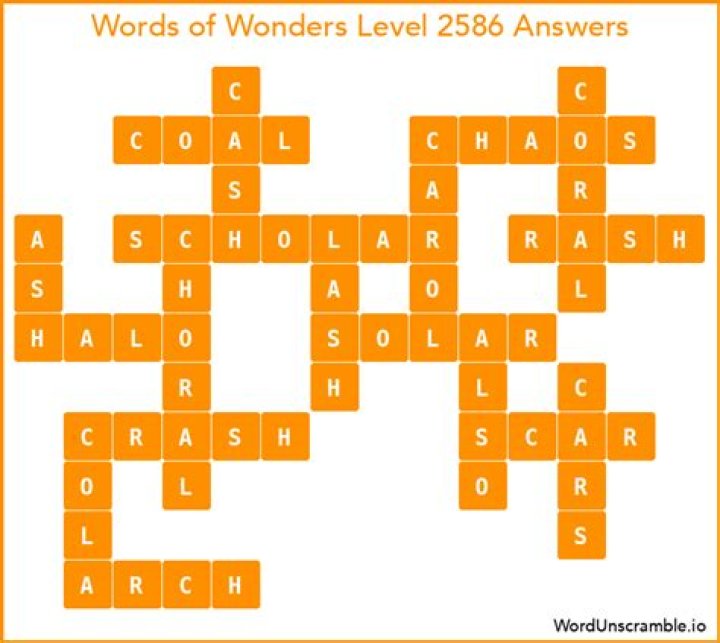 Word Trip Level 2586 Answers