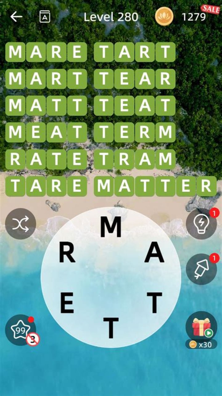 Words More Level 280 – Answers