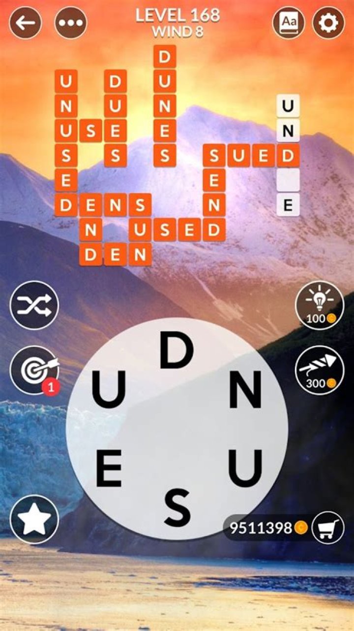 Wordscapes Level 168 Answers