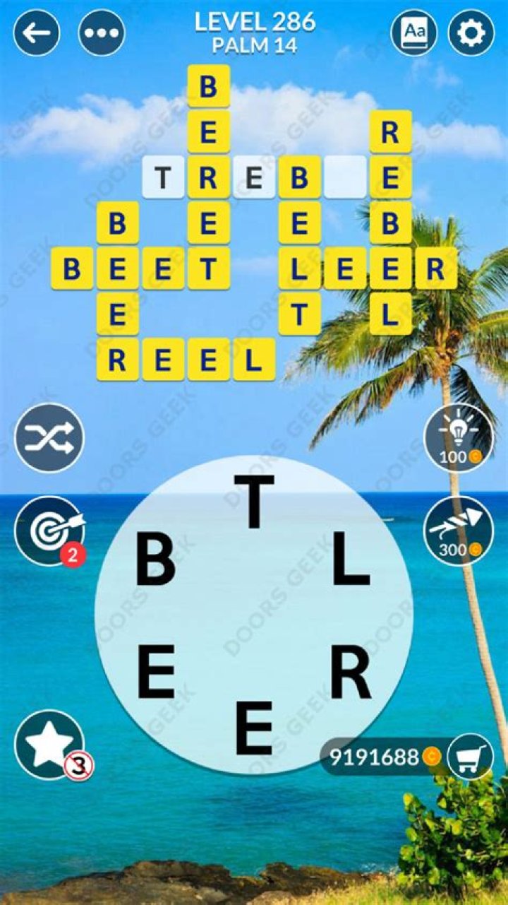 Wordscapes Level 286 Answers