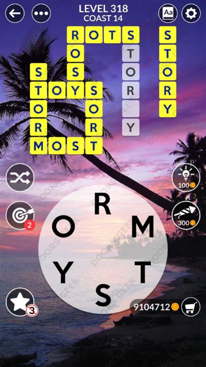 Wordscapes Level 318 Answers