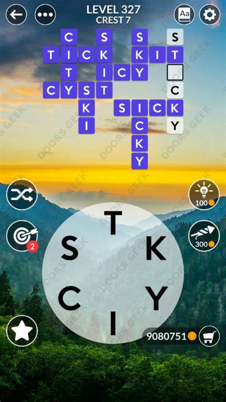 Wordscapes Level 327 Answers