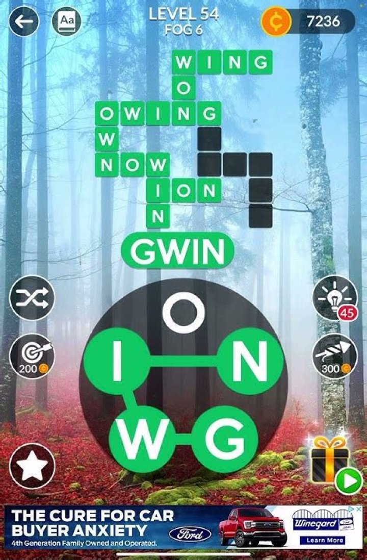 Wordscapes Level 54 Answers