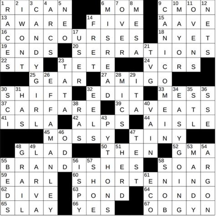 Youth sports mismatch ender Crossword Clue